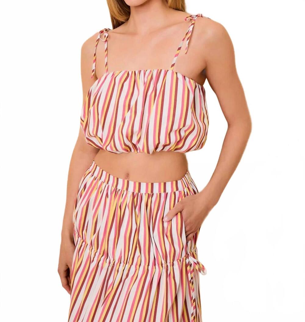 NEW SOLID & STRIPED ivy bandeau-style top in symi stripe